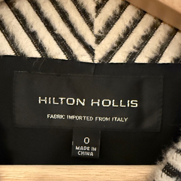 Hilton Hollis Black and White Chevron Blazer - Picture 2 of 5
